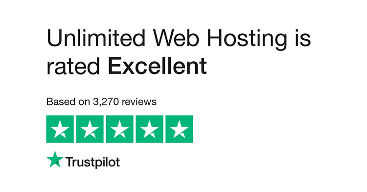 unlimited web hosting trustpilot excellent